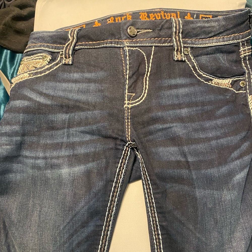 Rock Revival Easy Skinny Jeans Size 27
